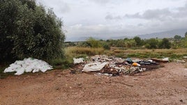 Basura en la zona.