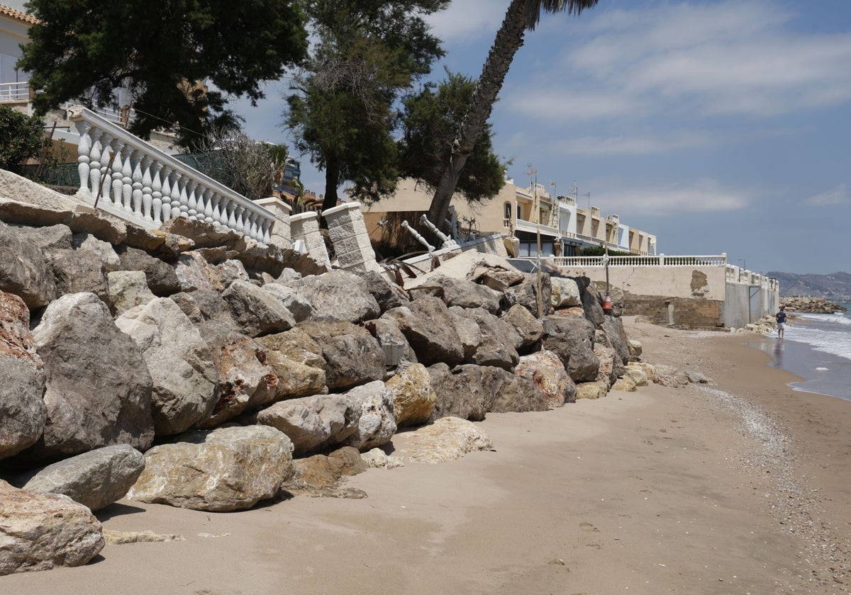 Terrenos afectados por los deslindes en la costa de Tavernes de la Valldigna.