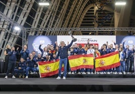 Foto de familia del equipo español.