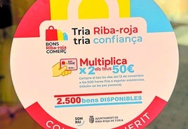 Detalle de la campaña institucional sobre el bono comercio de la localidad.