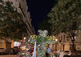 Cruz de mayo ganadora, de la falla Maestro Gozalbo-Conde Altea.