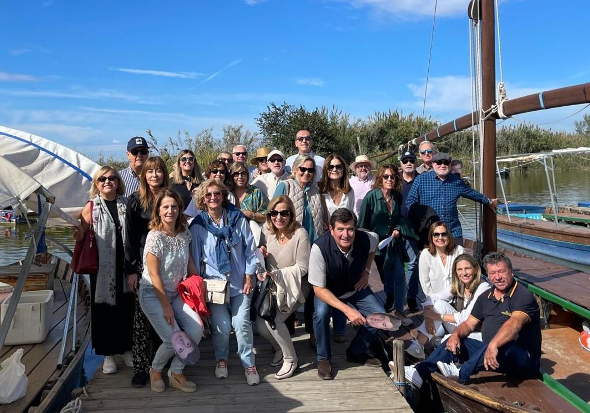 Amigos y familia de Fernando Giner, en su cumpleaños.