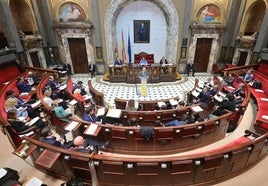 Pleno en el Ayuntamiento de Valencia este martes.