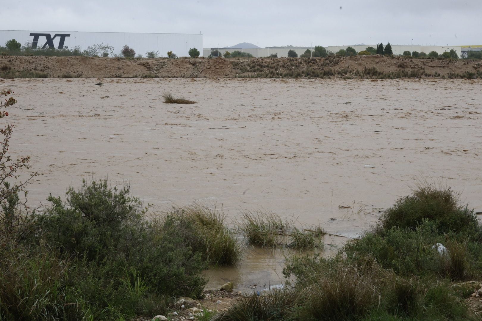 Inundación del barranco de Godelleta.