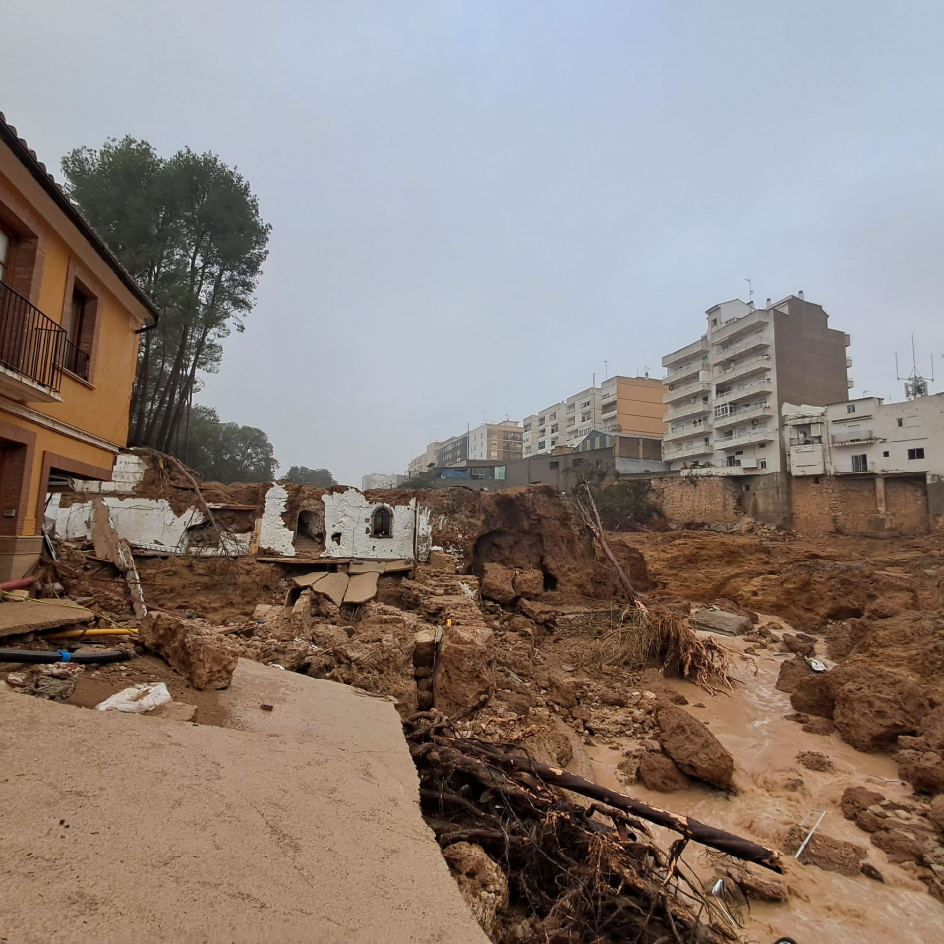 Las imágenes de la devastación en Chiva