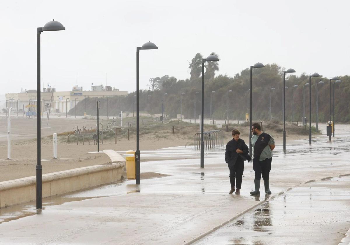 Lluvias en Valencia este martes.