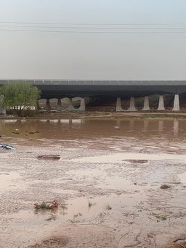 Efectos de la lluvia en Utiel.