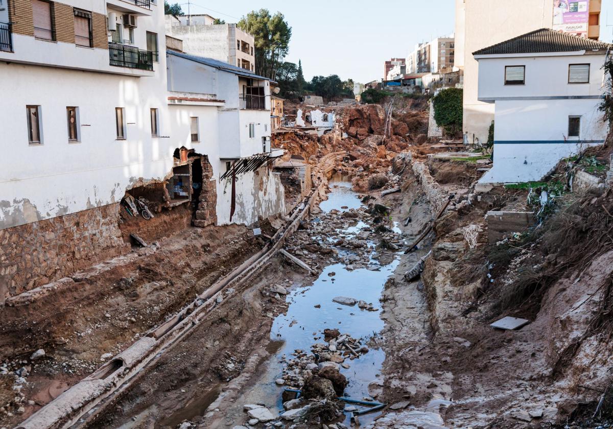 Una zona afectada por la DANA, a 2 de noviembre de 2024, en Chiva.