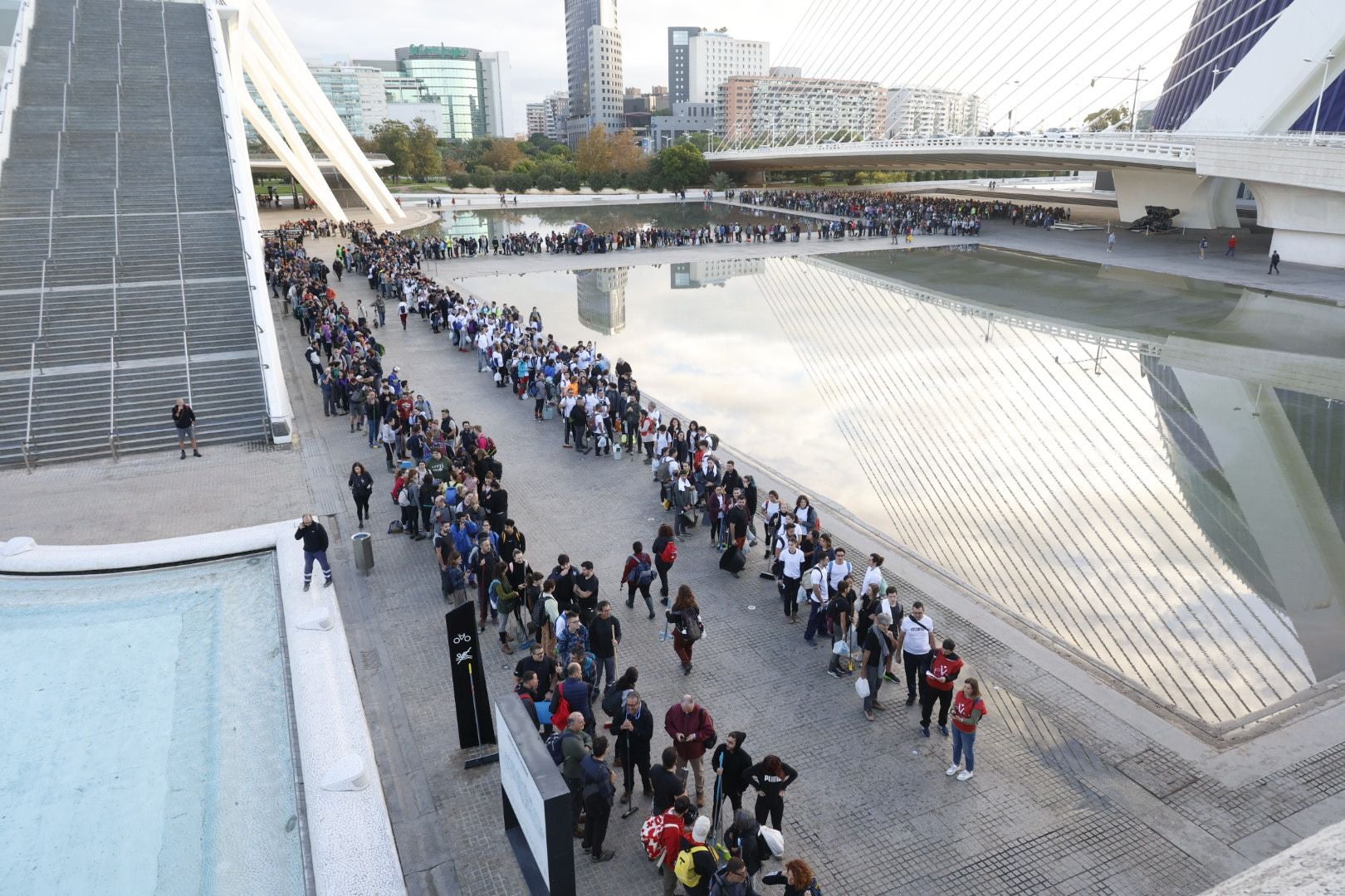 Fotos: miles de voluntarios acuden al Museo Príncipe Felipe de Valencia