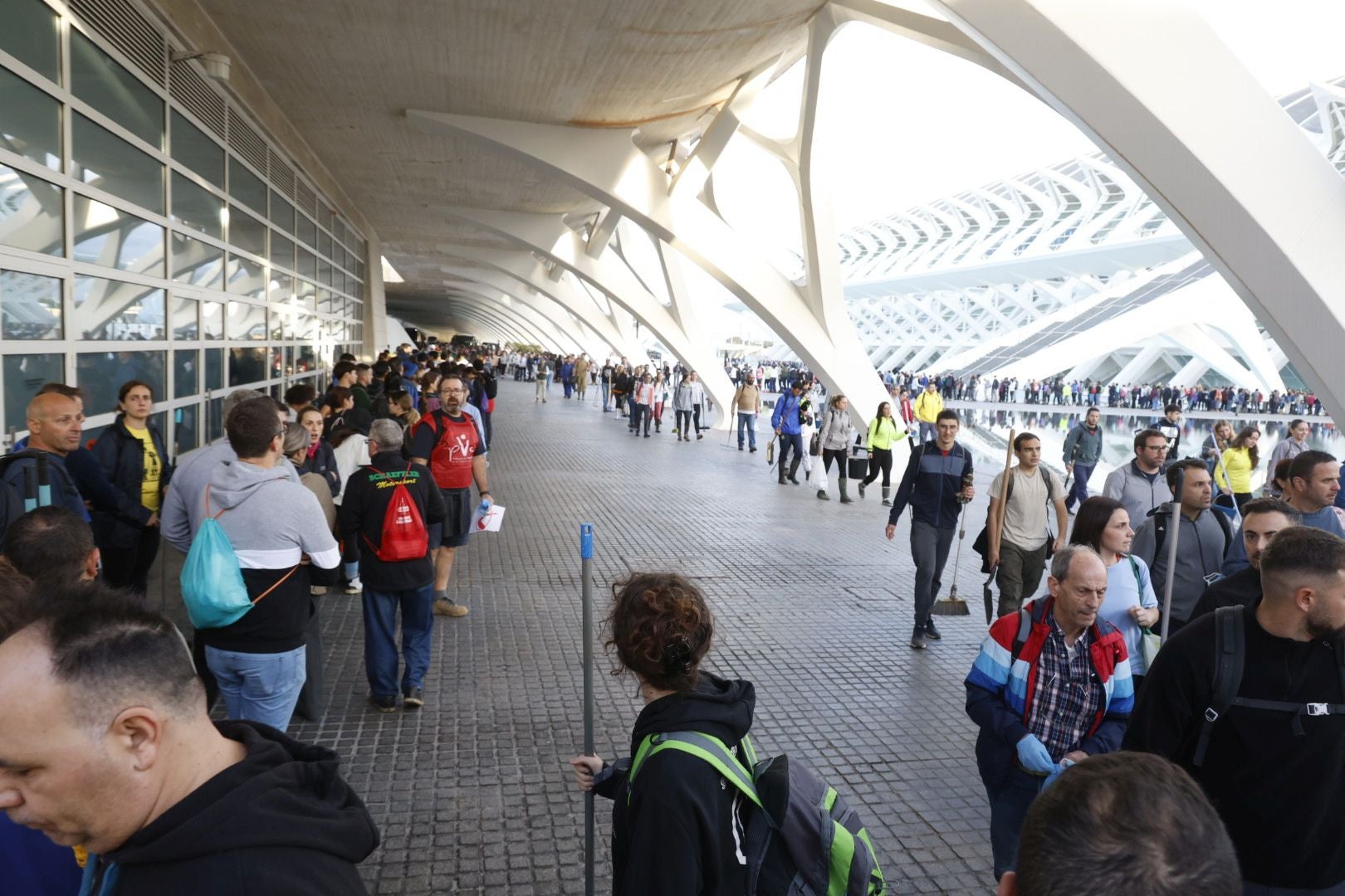 Fotos: miles de voluntarios acuden al Museo Príncipe Felipe de Valencia