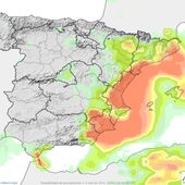 La lluvia descarga en La Ribera, La Safor y La Marina y deja casi 40 l/m2 en una hora en La Vall d'Ebo