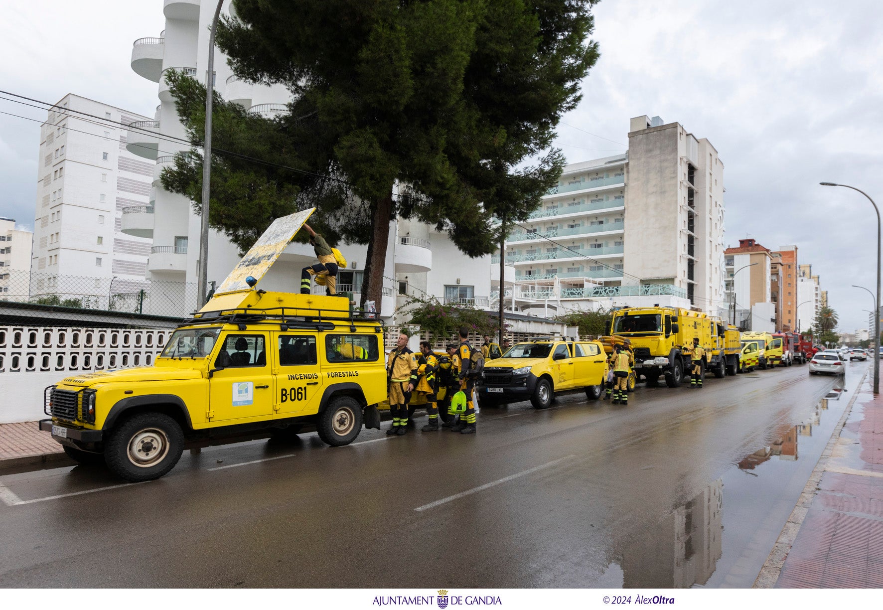 Gandia acoge a centenares de agentes de emergencias.