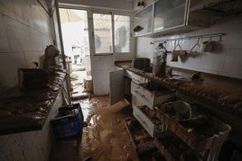 Interior de una vivienda en Paiporta.