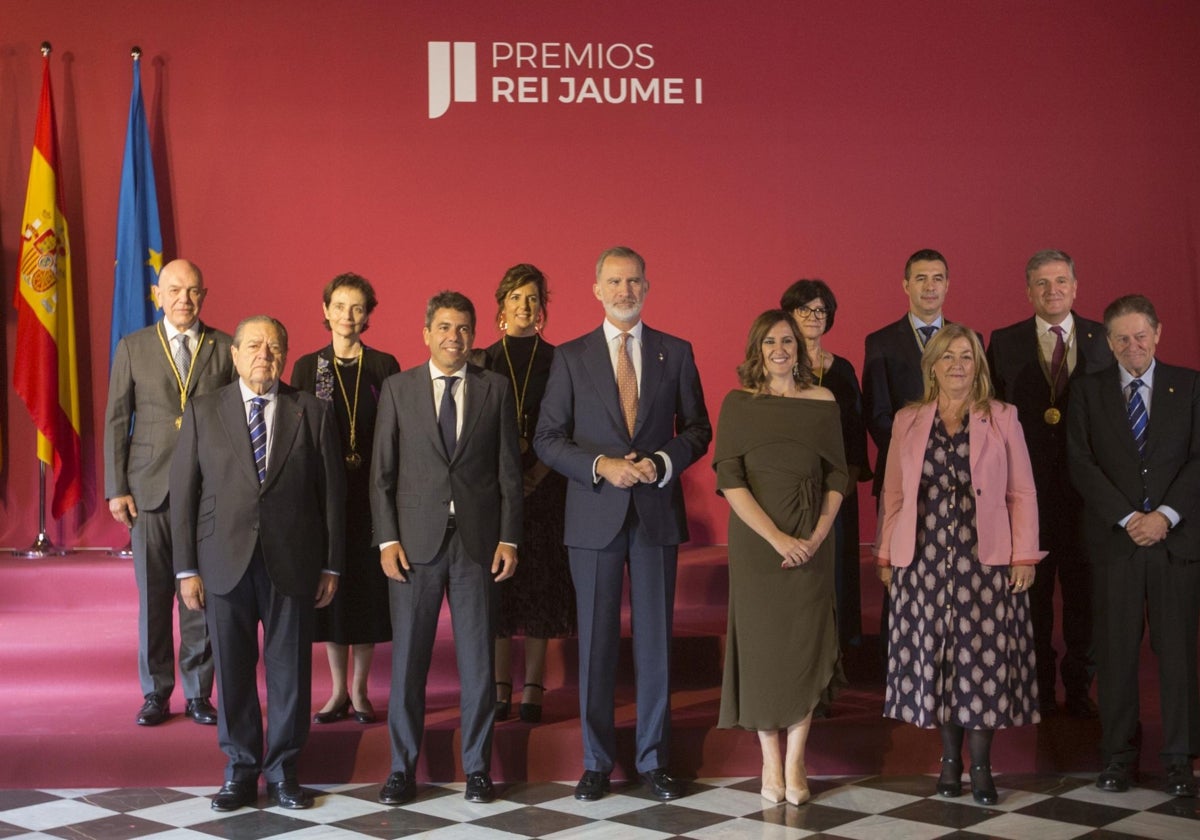 La pasada ceremonia de entrega de los Premios Rei Jaume I, presidida por el Rey Felipe VI.