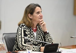 La vicepresidenta tercera y ministra para la Transición Ecológica y el Reto Demográfico, Teresa Ribera.