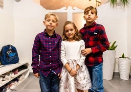 Sebastián, María y Joan, los niños de Catarroja.