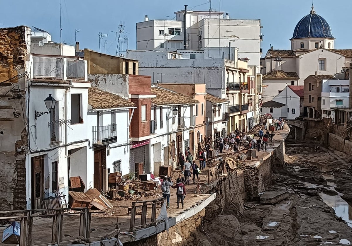 Chiva, el día después de la DANA del martes 29 de octubre.