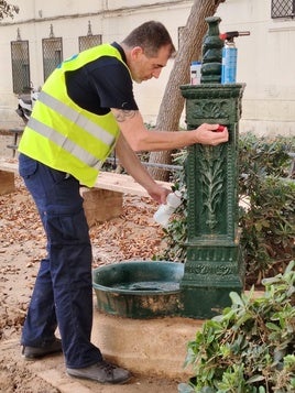 Análisis de una fuente de agua en Valencia.