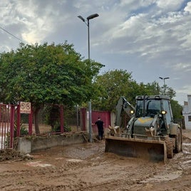 El Colegio Maristas tras la DANA.