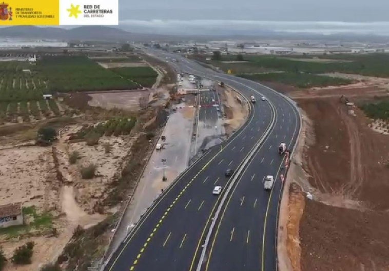 Así ha quedado el by-pass provisional en Quart de Poblet.