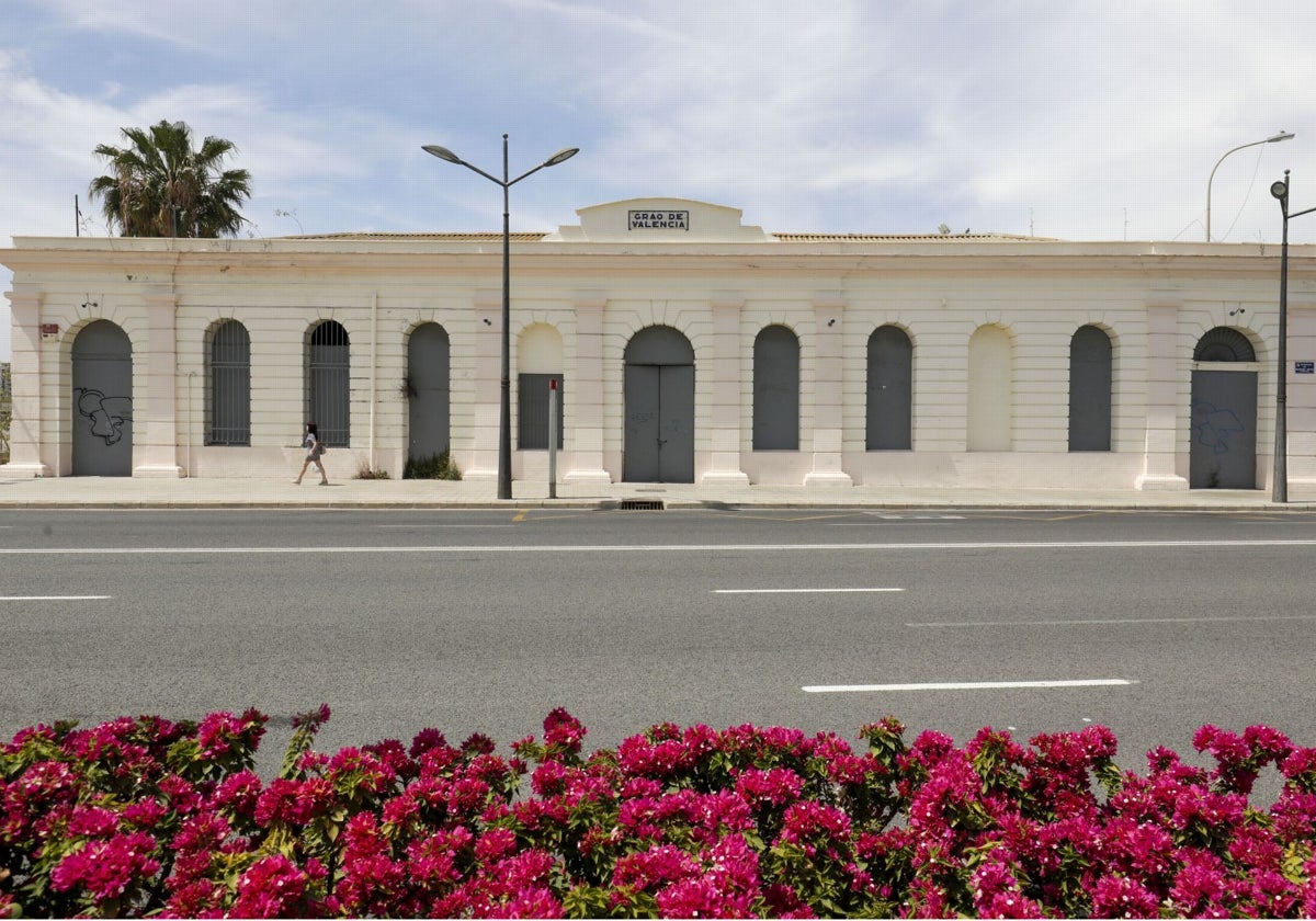 La antigua estación del Grau, situada en la avenida de Manuel Soto de Valencia.