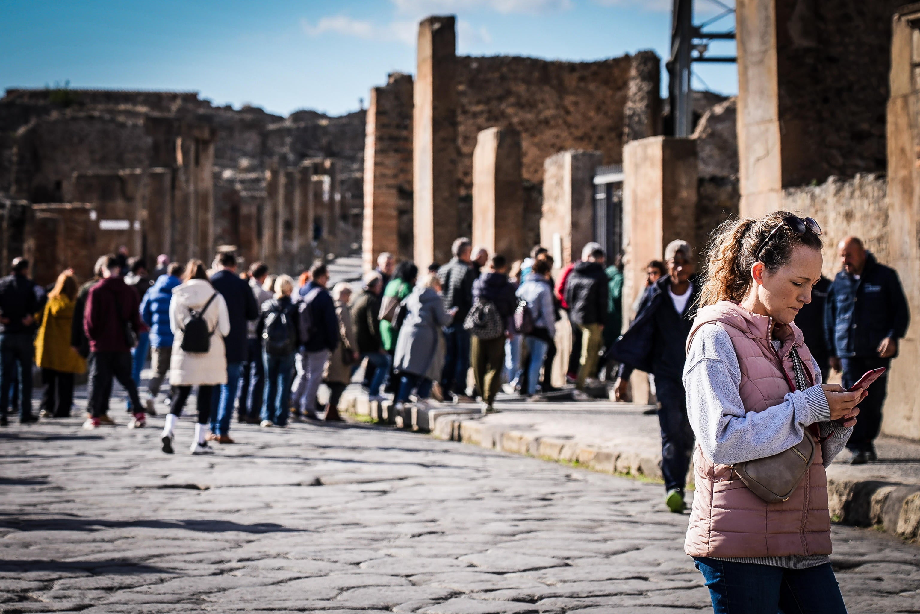 Pompeya se protege de los turistas