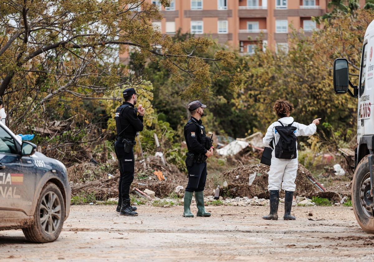 Policía Nacional en Sedaví.