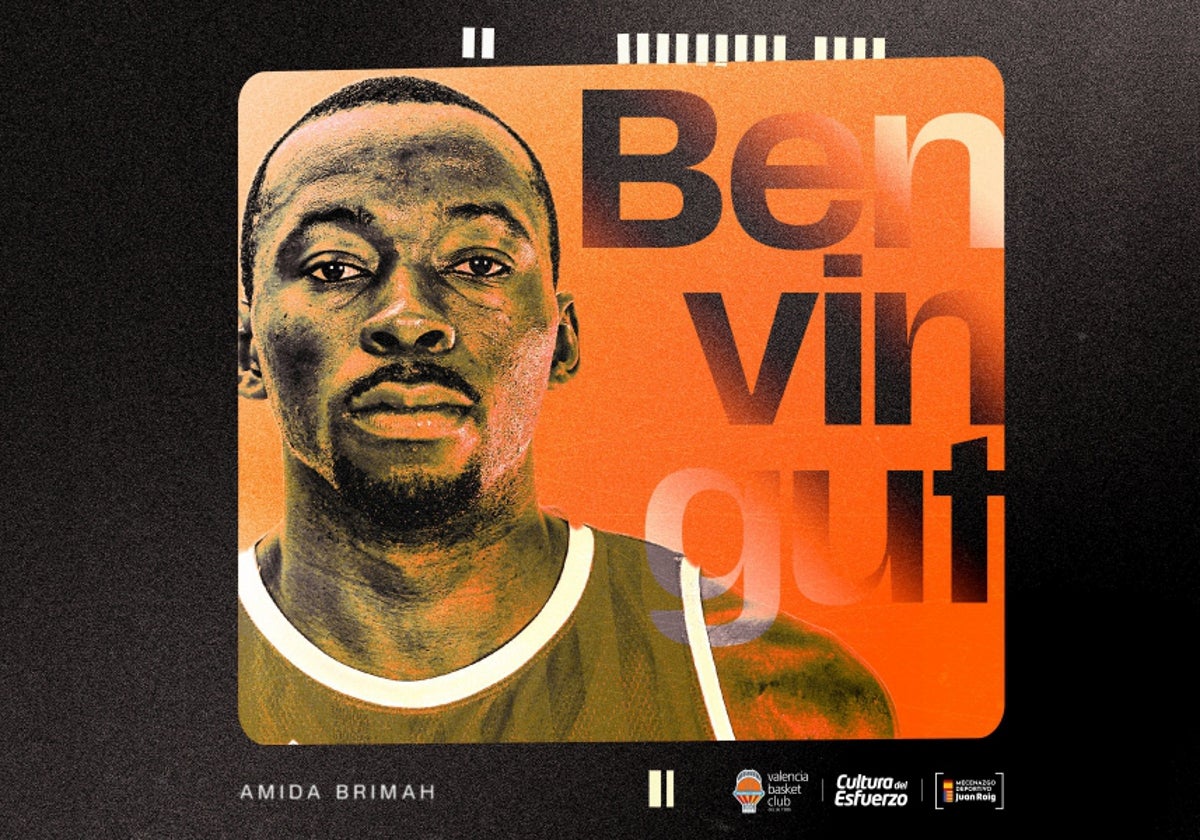 Amida Brimah, en el anuncio de su fichaje.