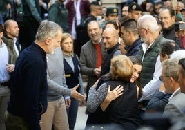 Don Felipe y Doña Leticia, a su llegada a Chiva.