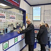 Una administración de lotería en una imagen de archivo.