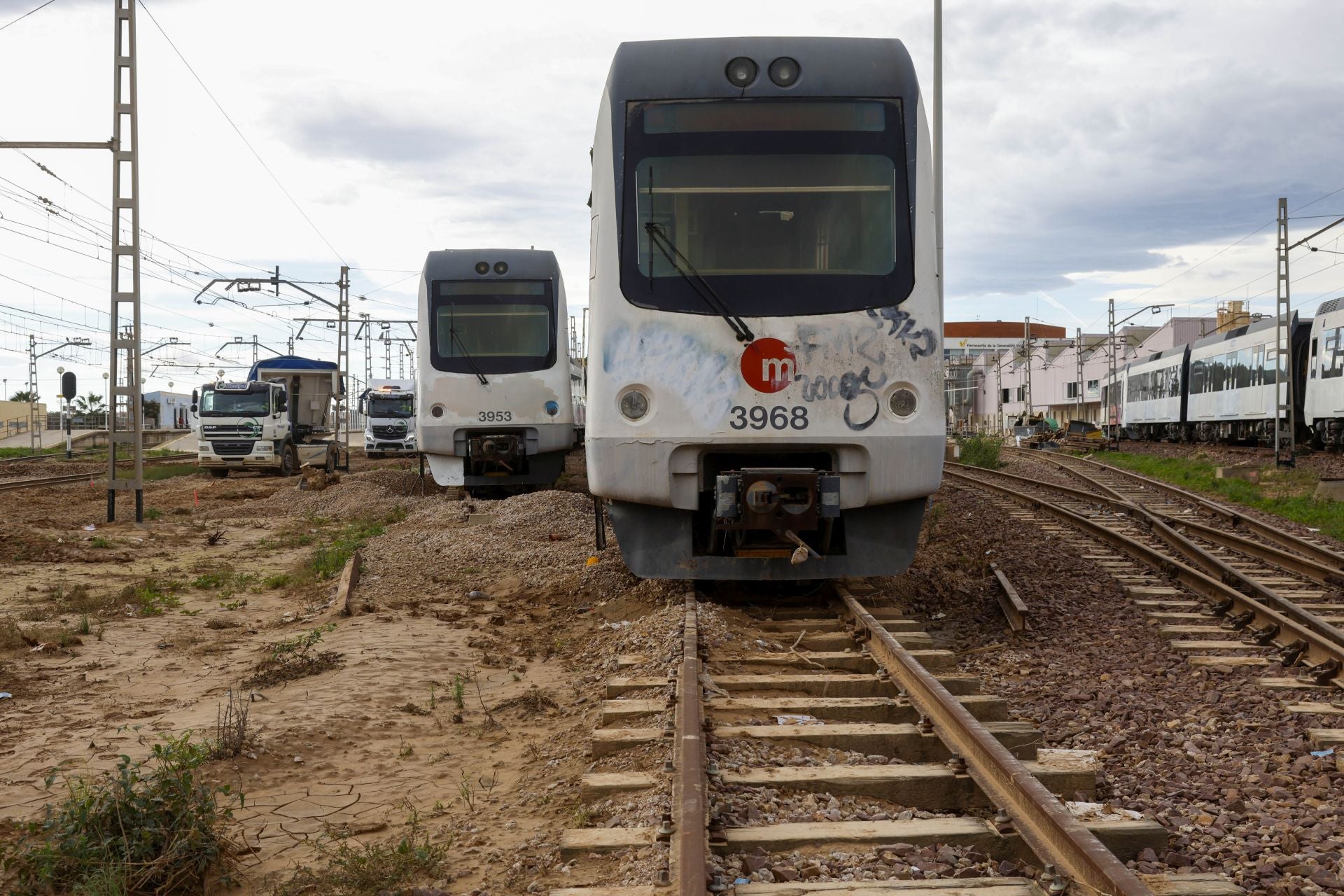 Así ha quedado la estación de València Sud tras la DANA