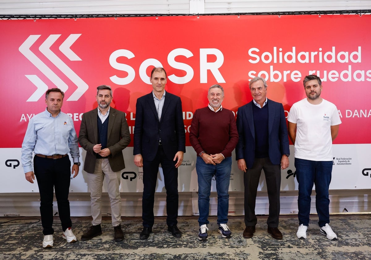 Manuel Aviñó, Nicolás Collado, Luis Cervera, Jorge Martínez Aspar, Carlos Sainz y Joaquín Durán.