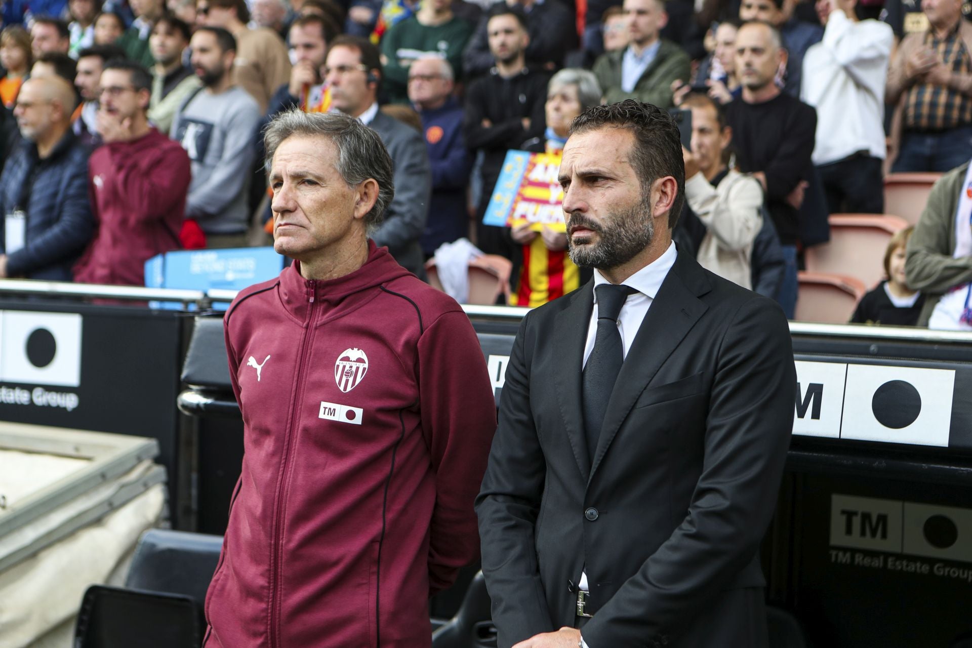 Fotos del homenaje en Mestalla a las víctimas de la DANA