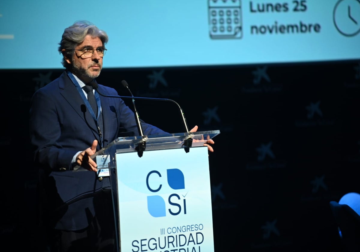 Felipe Carrasco, durante el III Congreso de Seguridad Integral.