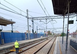 Trazado ferroviario ya recuperado en la C-2 de Cercanías.