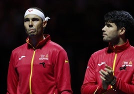 Nadal y Alcaraz en la Copa Davis.