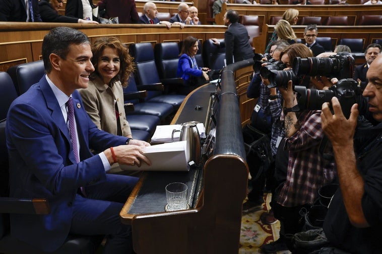 Pedro Sánchez, en el Congreso de lso Diputados.