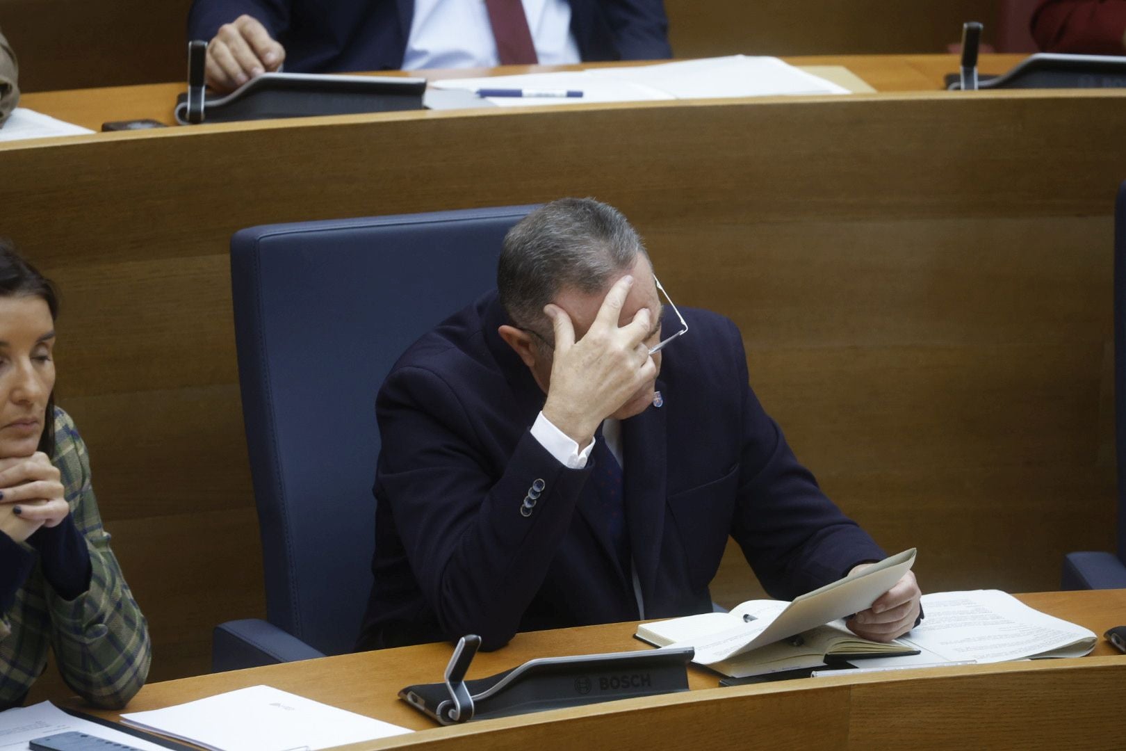 FOTOS | Sesión de control a Mazón en Les Corts