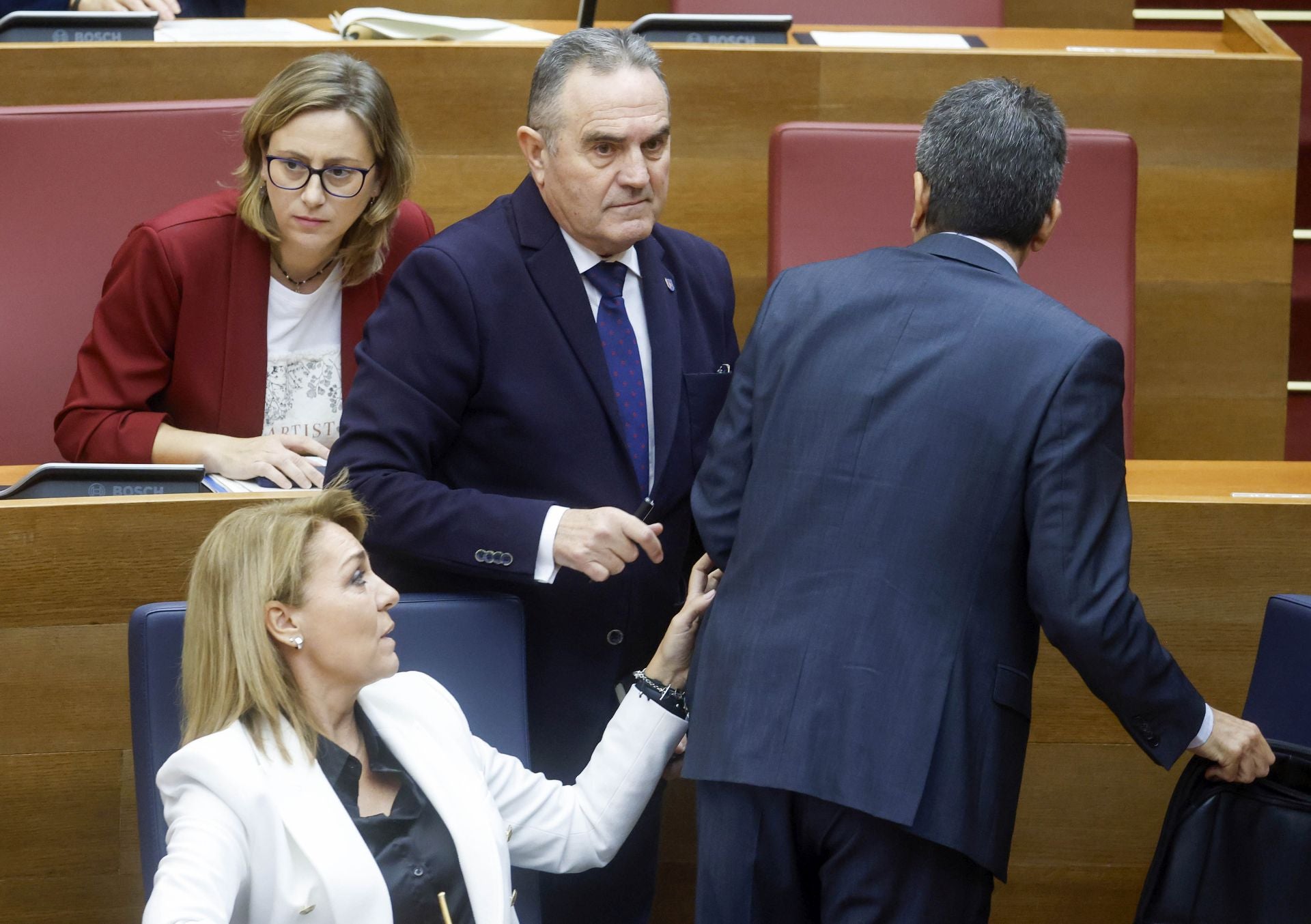 FOTOS | Sesión de control a Mazón en Les Corts