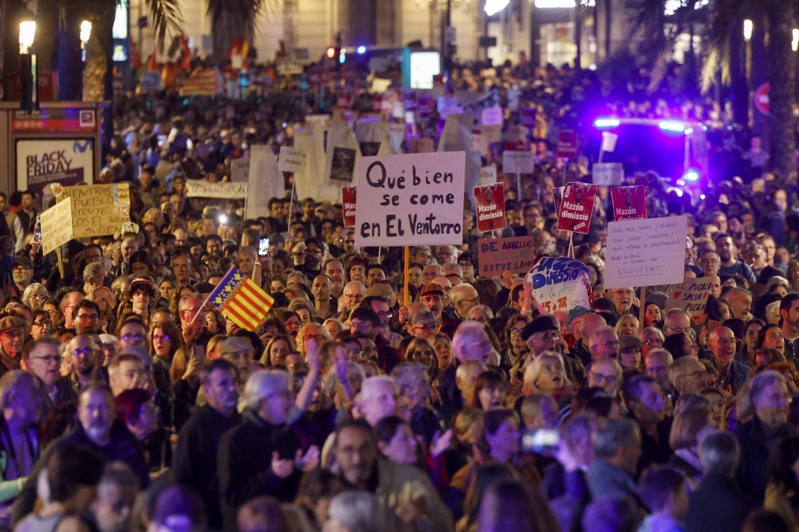 Fotos: Manifestación en Valencia contra la gestión política de la DANA