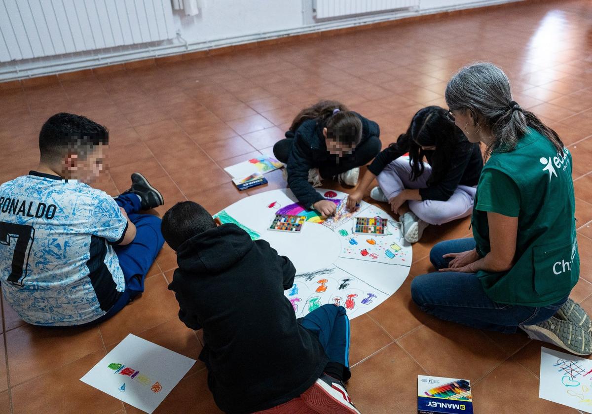 Taller de Arteterapia en el que los escolares han podido expresas sus emociones.