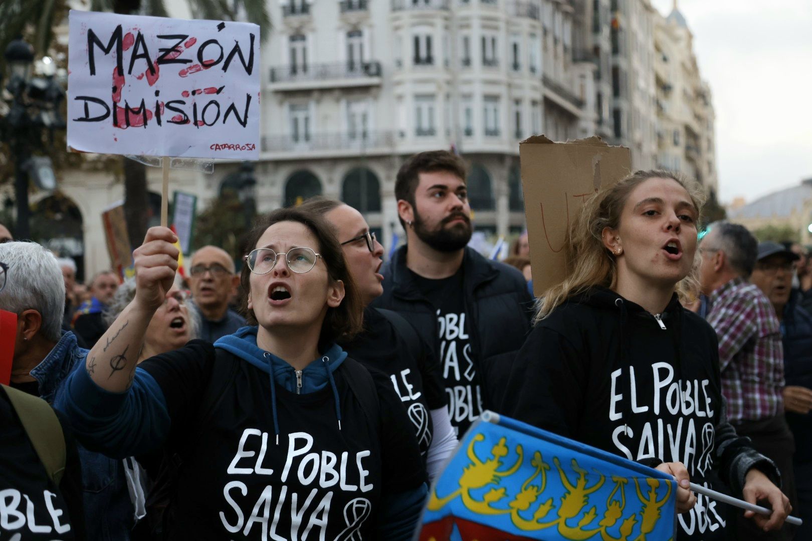 Fotos: Manifestación en Valencia contra la gestión política de la DANA