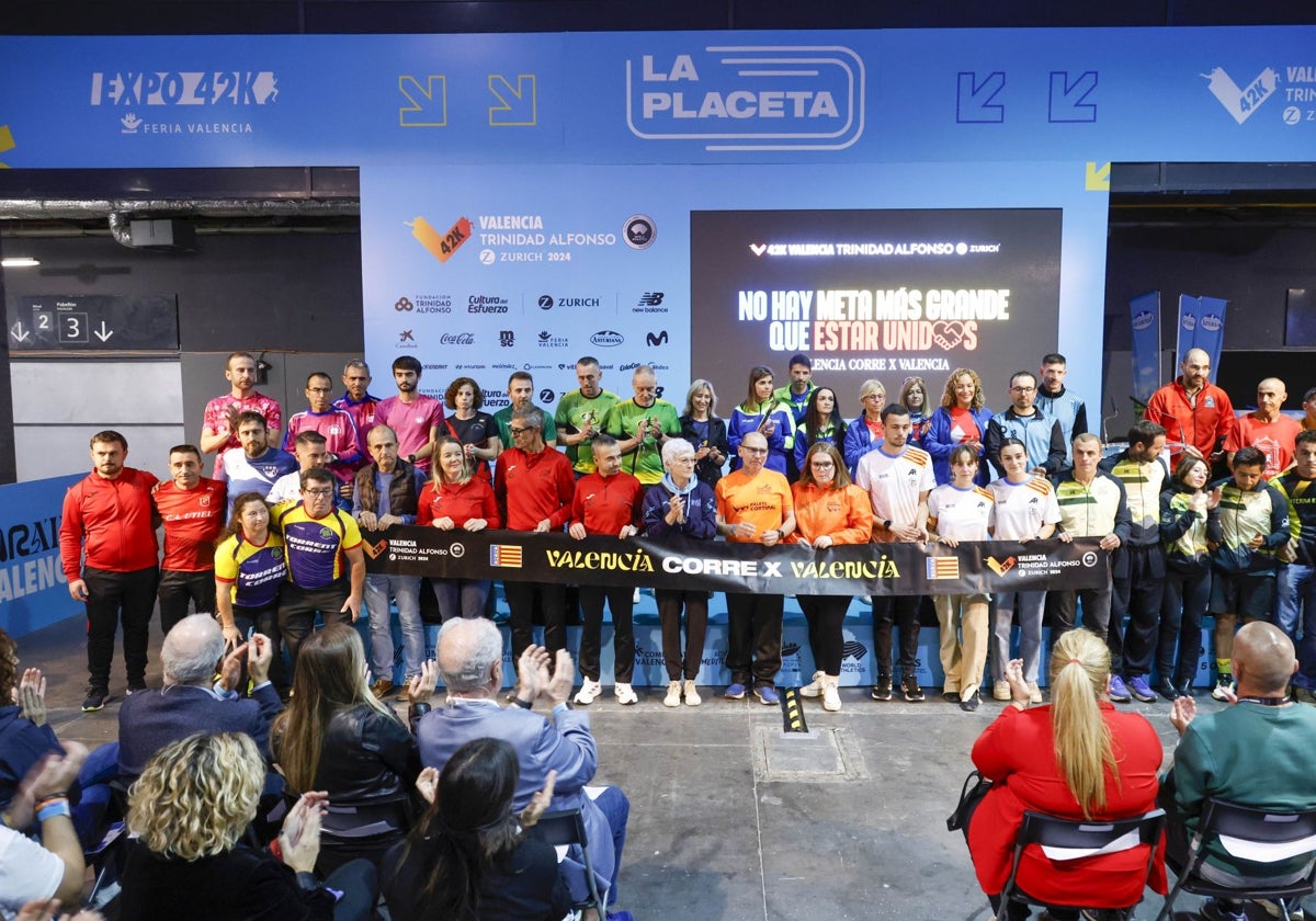 Acto de presentación del maratón de Valencia.