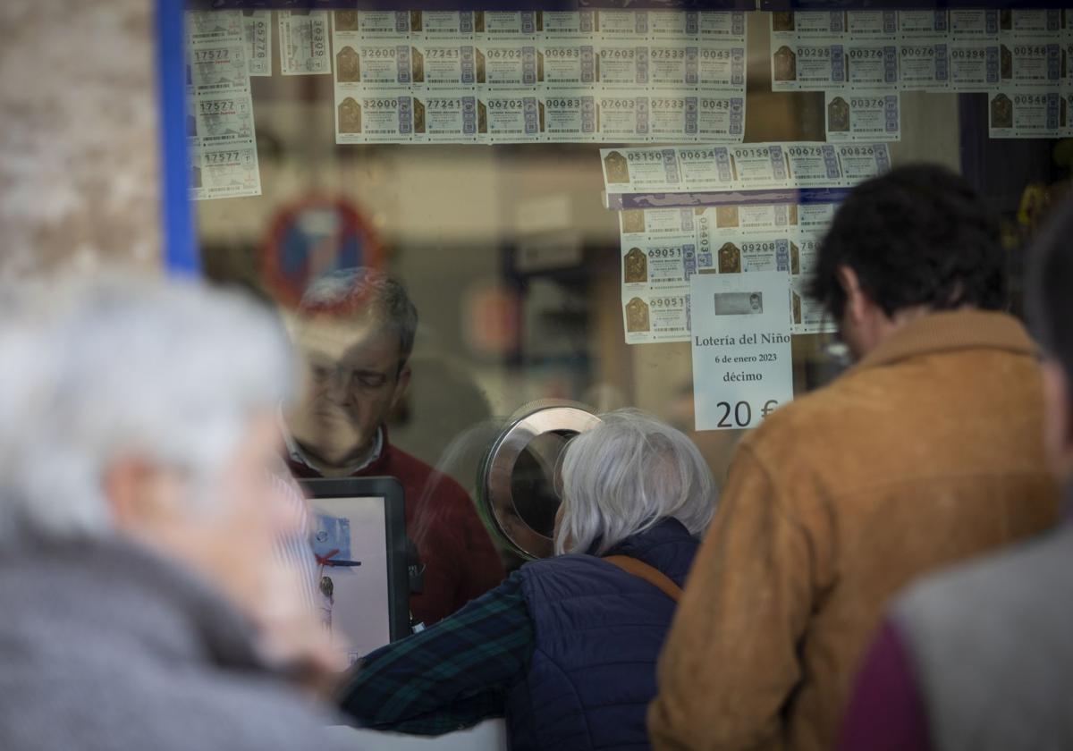 Una administración de lotería en una imagen de archivo.