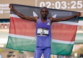 Sabastian Sawe, ganador del Maratón de Valencia 2024.