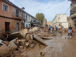 Barrio del Raval varios días después de la DANA.