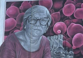 Mural de la investigadora Emilia Matallana.