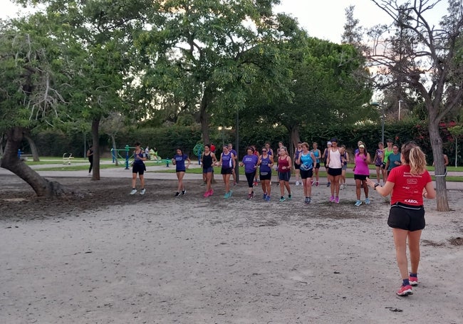 Un entrenamiento de Nosotras Deportistas, para la preparación de su próxima competición