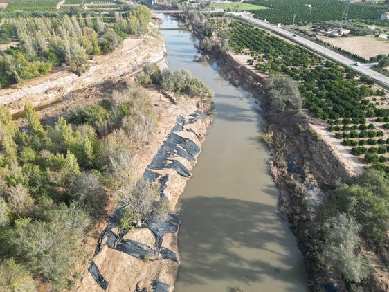 Estado del cauce del Júcar tras el paso de la DANA.