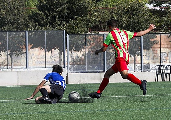 Partido de fútbol base celebrado en Valencia.